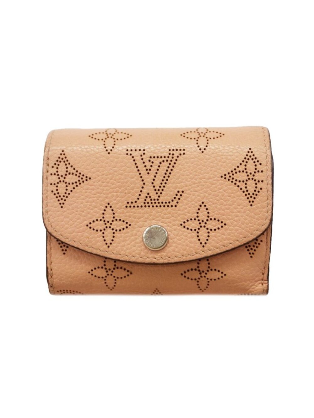 Louis Vuitton Trifold Wallet Mahina Portefeuille Iris XS Magnolia